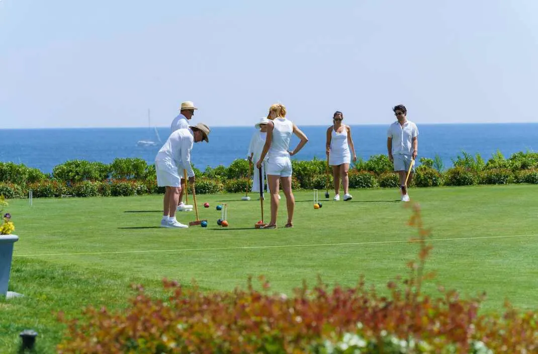 Game of croquet at Ocean House resort in Rhode Island